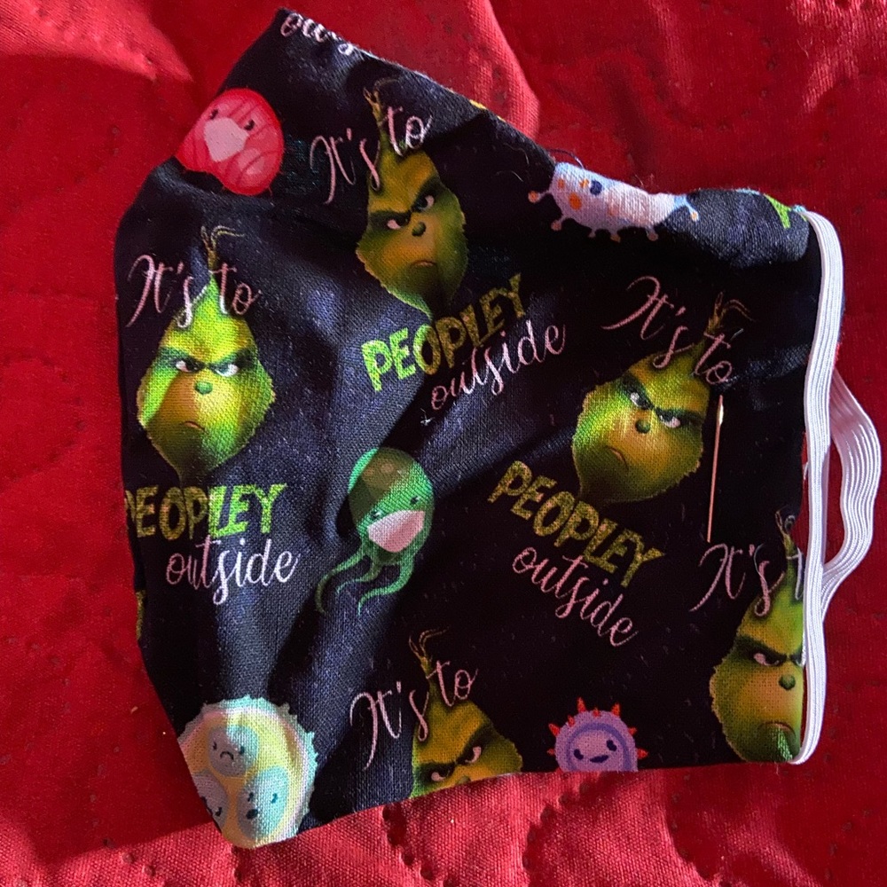Grinch face mask olson